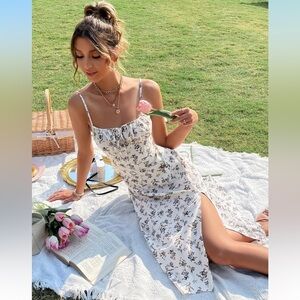 Floral Spaghetti Strap Dress